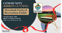 Marshall Parks Fields Ribbon Cutting